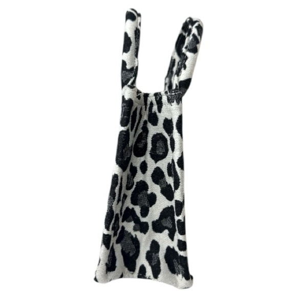 Do Everything in Love Canvas & Vegan Leather Leopard Print Mini Tote Bag - Picture 6 of 12